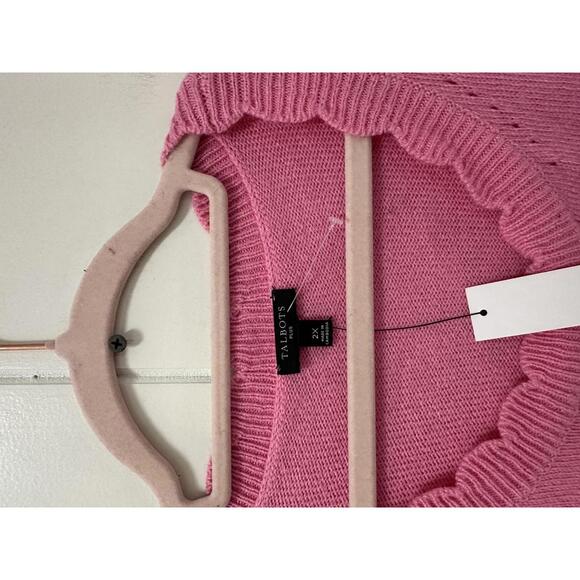Talbots Plus Size 2X Pink Sweater - Picture 2 of 3